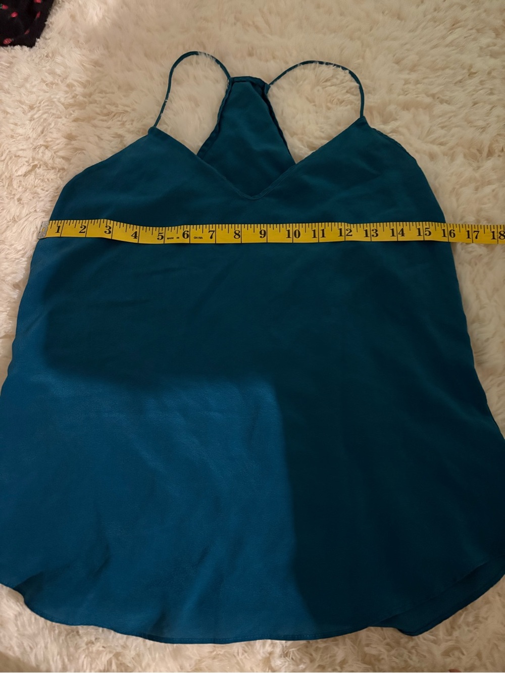 & Other Stories Teal Satin Cami Top